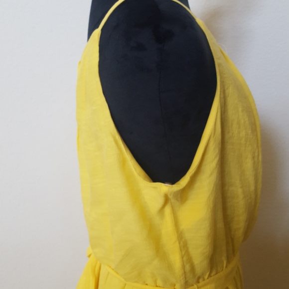 💛 NWOT Canary Yellow Summer Dress💛Size L - Picture 4 of 6